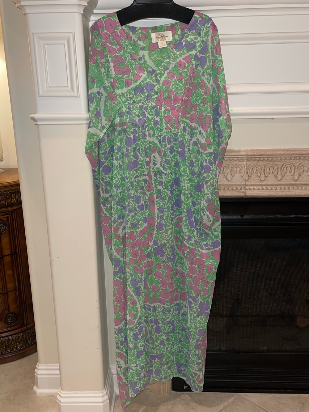 JB by Julie Brown floral kaftan swim coverup